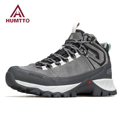 Нескользящие походные ботинки для женщин, кожаные женские ботильоны, зимние кроссовки для активного отдыха, дышащая водонепроницаемая треккинговая обувь