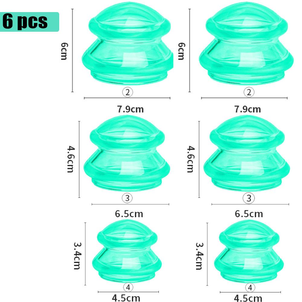 Набор силиконовых банок, вакуумные присоски, терапия для похудения, массаж тела, лица, баночки, антицеллюлитная потеря веса