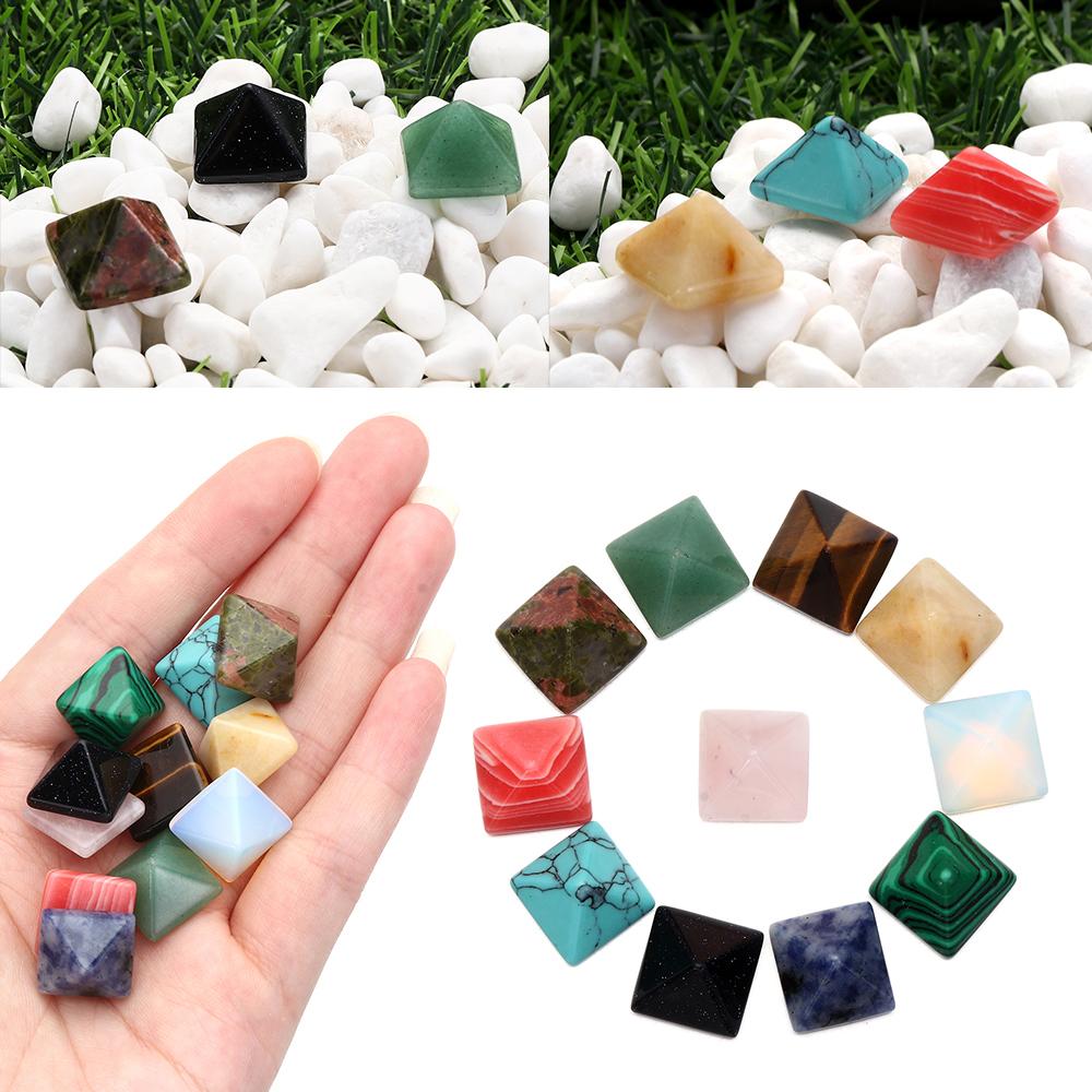 Коллекция Белый Кристалл Натуральный Мини Орнамент Натуральный Камень Лечебный Лечебный Камень Пирамидальный Узор