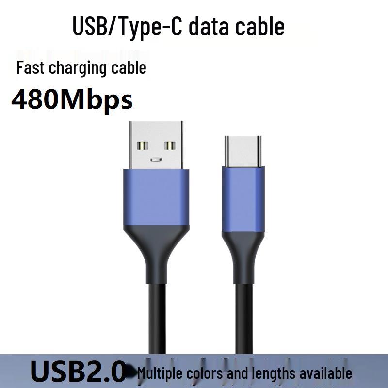 Кабель USB Type-C для быстрой зарядки Android - Высокий ток 3А, Алюминиевый сплав, Передача данных