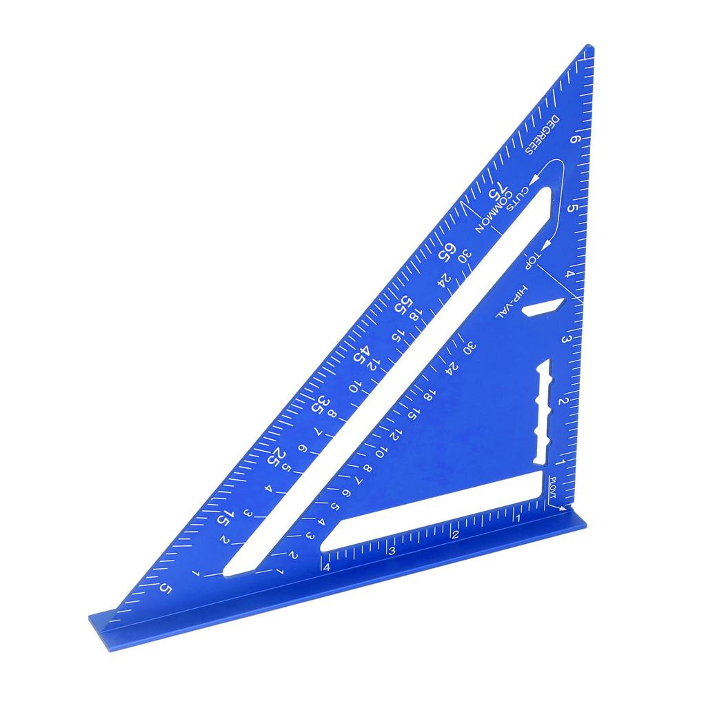 Плотницкий угольник 7 дюймов, столярный инструмент для измерения стропил, 90 45 градусов, металл, алюминиевый сплав