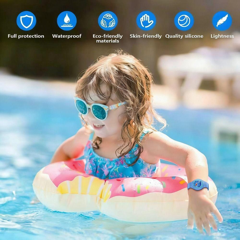 Waterproof Child Wristband Silicone Tracker Holder Strap for AirTag Tracker Accessories