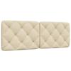 VidaXL Headboard Cushion Cream 120 Cm Fabric 4019217