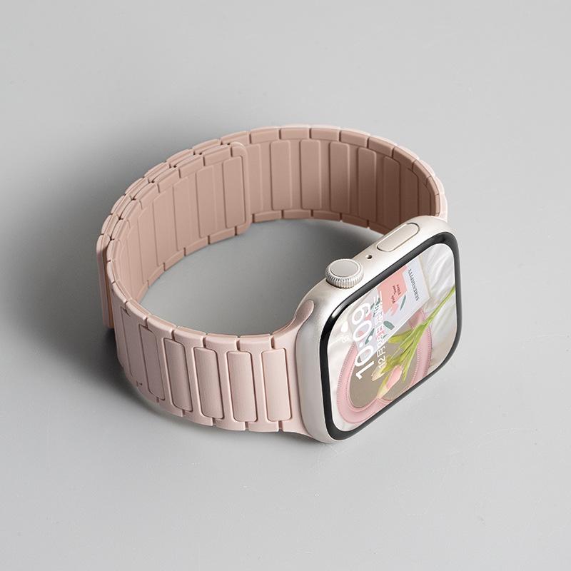 Силиконовый ремешок Jingyi для Apple Watch S7/S8/S9/S11 и iWatch10 с магнитной застежкой