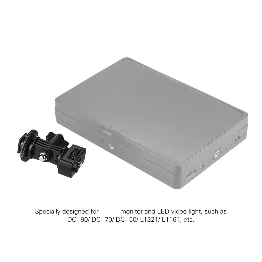 Universal Adjustable Cold Hot Shoe Mount Adapter with 1 4  Screw for Viltrox and other Brands LED Light Video Monitor