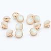 10PCS Gemstone Shank Buttons 11mm Round Metal Glossy Gem Buttons Woman Skirt Coat Buttons Multiple Colors