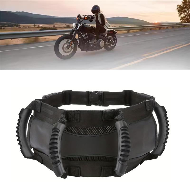 Rear Seat Handle Motorcycle Adjustable Passenger Grip Grab Handle Safe Belt Passenger Handle Accessory