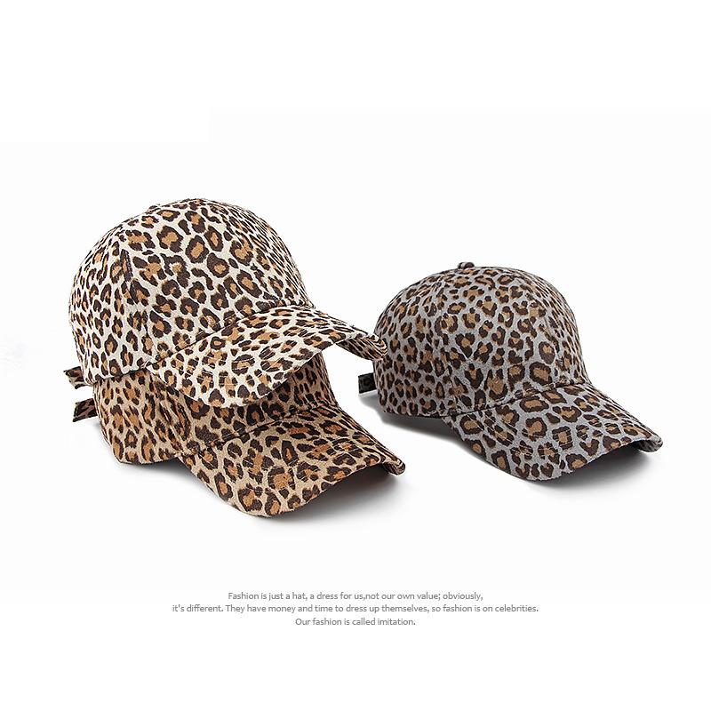 Шляпа с леопардовым принтом, женская бейсболка с солнцезащитным козырьком в стиле ретро