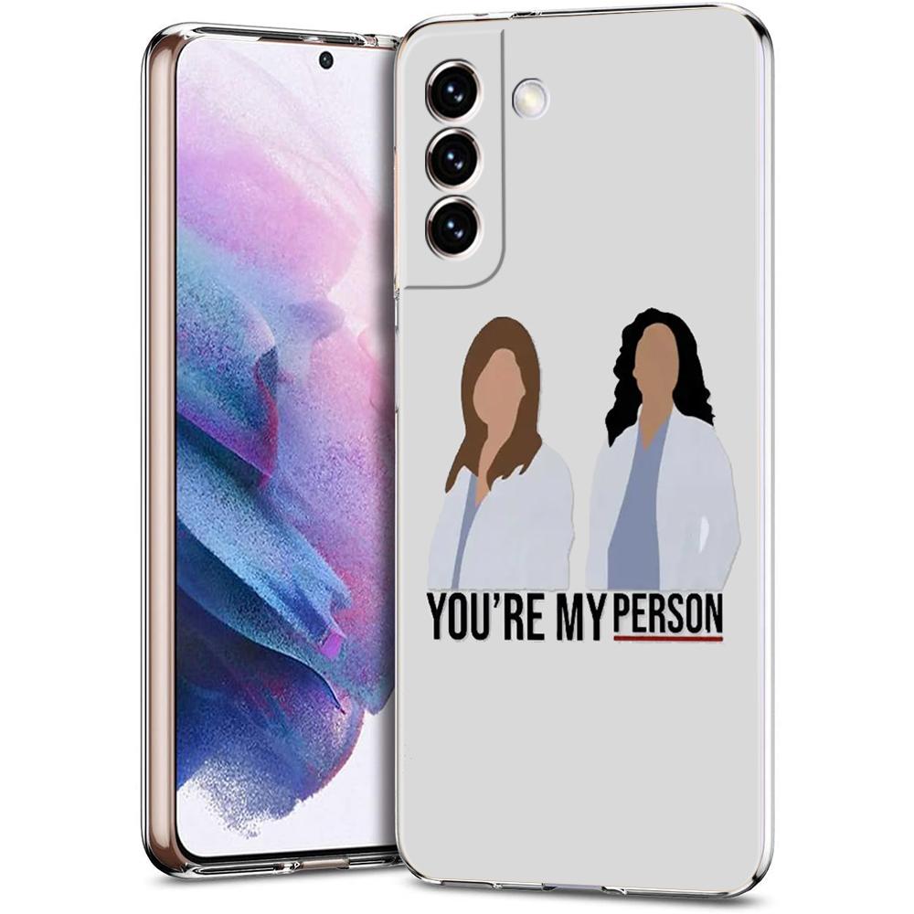 Чехол для телефона 'Анатомия Грей' 'Ты мой человек' для Samsung Galaxy S24 Ultra S23 FE S22 S20 S21 5G S10 S9 Plus S10E S8 Прозрачный чехол