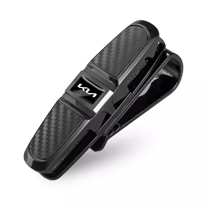 Two-sided Car Glasses Clip Car Visor Storage Bracket For KIA K3 Sportage Carnival K5 Seltos Pegas KX1 EV5 Sonet EV6 K4 EV3 Ceed MP2