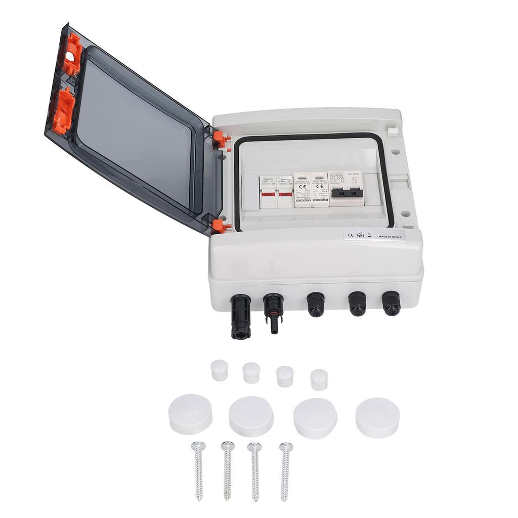 Соединительная коробка для солнечных фотоэлектрических систем 2 стринги 15А предохранитель защита от молнии IP65 соединительная коробка предварительно смонтированный кабель M C