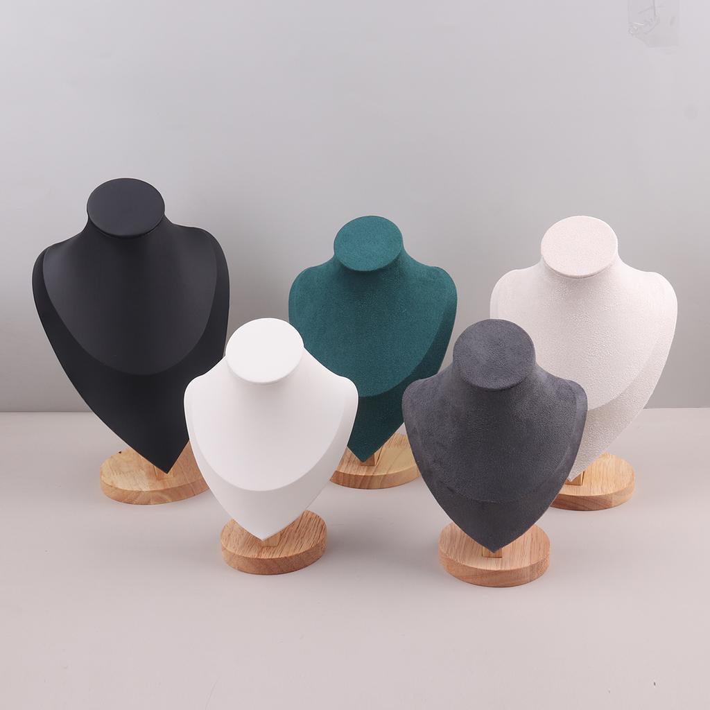 Бархатный портретный дисплей для ожерелий, подвесной органайзер, стенд для демонстрации ювелирных изделий, манекен для ювелирных изделий, бюст, ожерелье, подвеска, витрина