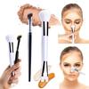 2Pcs 2-in-1 Nose Contour Brush Set Double Head Cosmetic Brush Kit Makeup Brush  Concealer