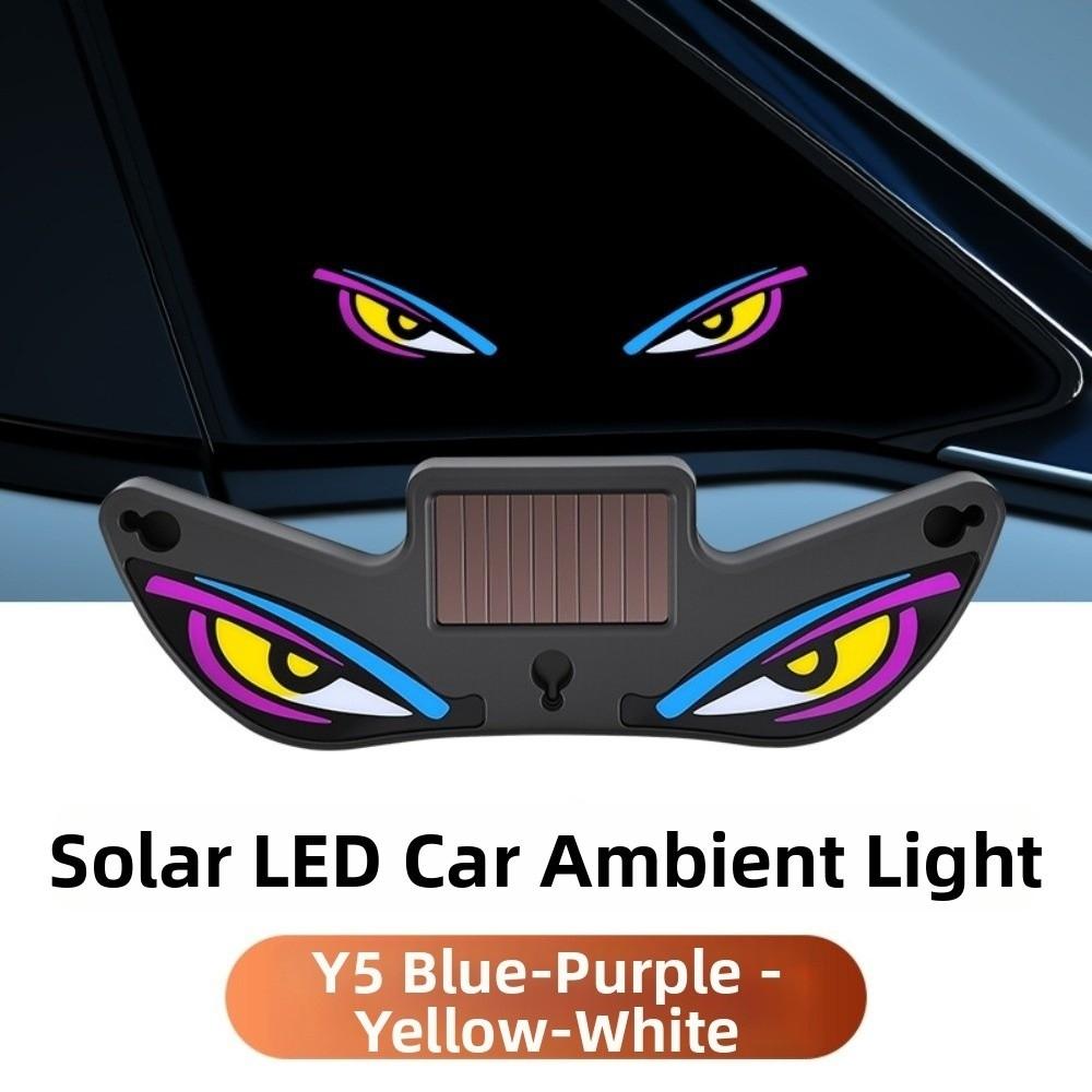 Vibration Lights on Car Warning Light Wireless Solar Car Atmosphere Light Cool EYE Ambient Lights