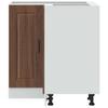 Kitchen Corner Base Cabinet Porto Brown Oak Effect Wood Based Panel