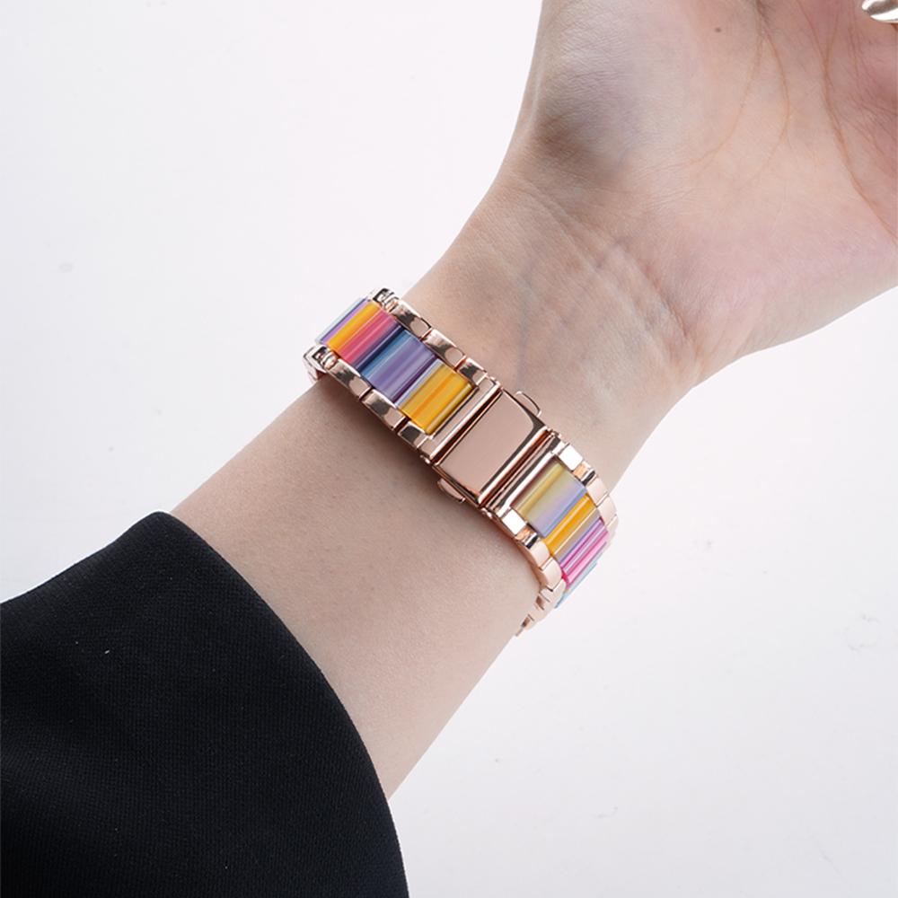 Женский ремешок из смолы для Samsung Galaxy Watch 8 Classic 46 мм 8 44 мм 40 мм Стальной ремешок для GALAXY Ultra 47 мм 2025 Браслет