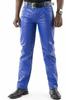 Pant Trouser Biker Casual Men's Real Leather Pant Blue Genuine Lambskin Handmade