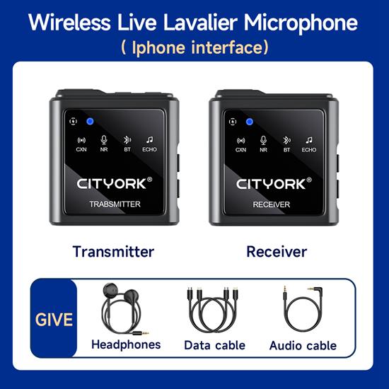 Петличный микрофон для прямой трансляции, шумоподавление 2,4G, DSP, интеллектуальное шумоподавление, ремонт звука