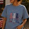 Pawtriotism Cat Shirt | Patriotic Cats 4th of July T-Shirt, American Flag Cat Lover Tee