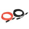 1 Pair 20 Feet Black + 20 Feet Red 10AWG Solar Panel Extension Cable Wire with Female and Male