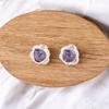 Iolite Gemstone Earrings 925 Sterling Silver Handmade Jewelry Studs Earrings1.7" EE-159-12