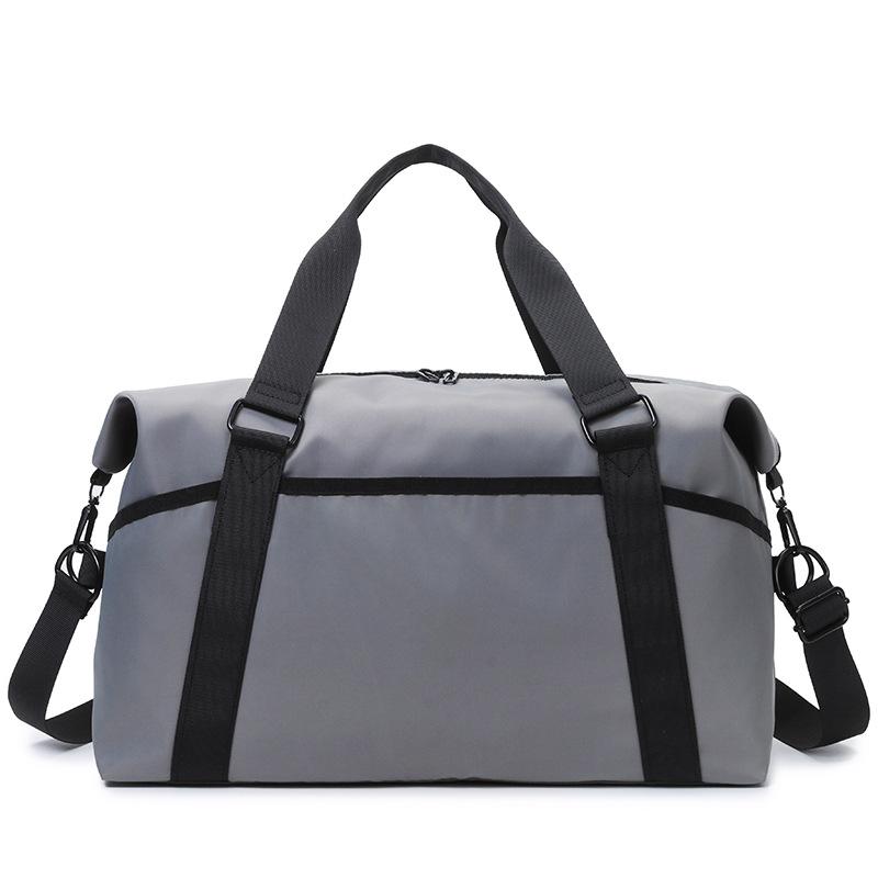 Простая и повседневная большая вместимость, много карманов, можно использовать для ручной сумки с рычагом, влагонепроницаемая и с разделением, спортивная сумка для фитнеса с контрастными цветами