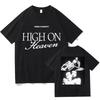 2026 Nessa Барретт Футболка High on Heaven Чистый Хлопок Модная Повседневная Эстетичная Высокое Качество Топы для Фанатов Футболки Графический Короткий Рукав
