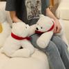 Кавайная плюшевая игрушка белый медведь, мягкая подушка в виде лежащего белого медведя, милая для девочек и мальчиков, лучший подарок на день рождения для женщин, влюбленных