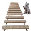 40 Inch Cat Ladder Indoor Climbing Bridge Frame Connected Cat Nest Kitten Paw Grinding Supplies Pet Trainers Animal Lovers