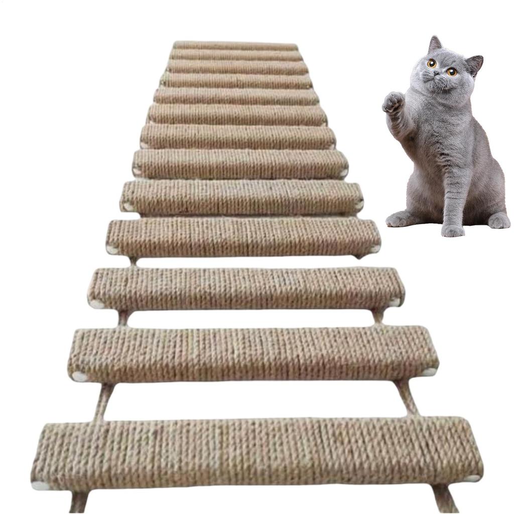40 Inch Cat Ladder Indoor Climbing Bridge Frame Connected Cat Nest Kitten Paw Grinding Supplies Pet Trainers Animal Lovers