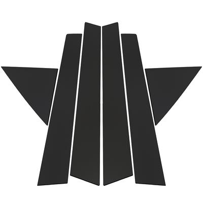 6 шт. матовый черный автомобильный дверной столбик, накладки, наклейка на внешнюю колонку, панель для Kia Forte/K3/Cerato 2009 2010 2011 2012