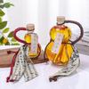 Прозрачная бутылка для вина из высокоборосиликатного стекла в форме тыквы, термостойкое стекло, пустая бутылка с крышкой, бутылка для молочного чая, для холодного заваривания