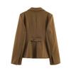 Womens Blazer Fashion Solid Color Slim Fit Office Work Suit Jacket