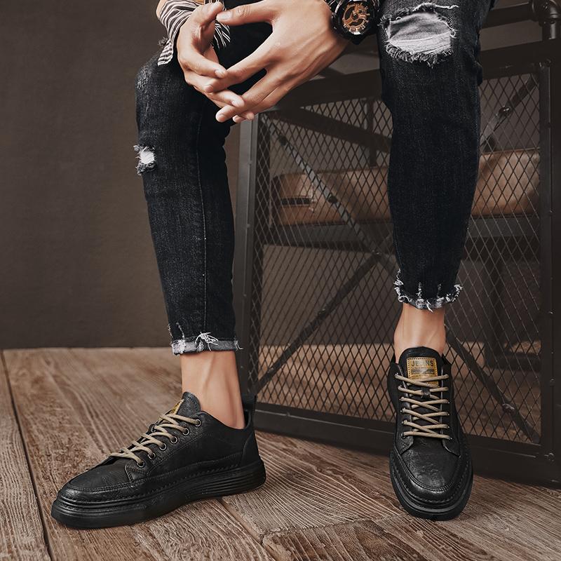 Мужские повседневные модные кроссовки для скейтбординга на четыре сезона, удобные для студентов, трендовые кроссовки для мальчиков с мягкой подошвой, дышащая обувь