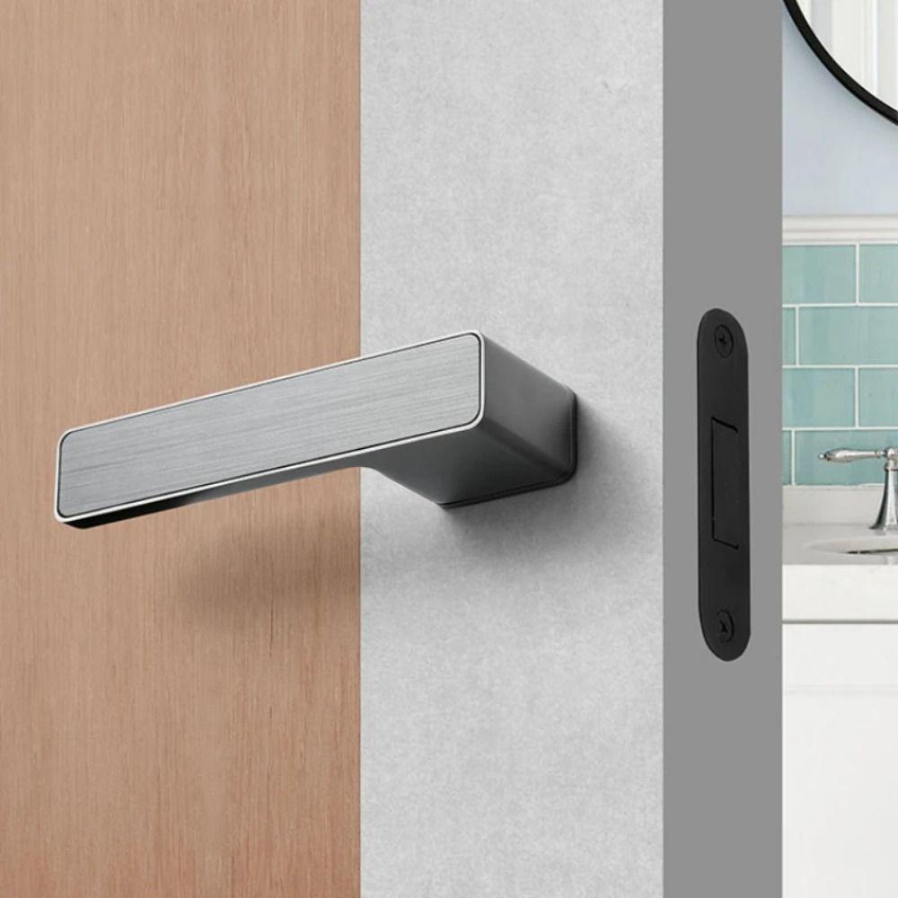 Elegant Interior Door Mute Lock Set Zinc Zinc Zinc Alloy Bedroom Handle Knob Door Hardware