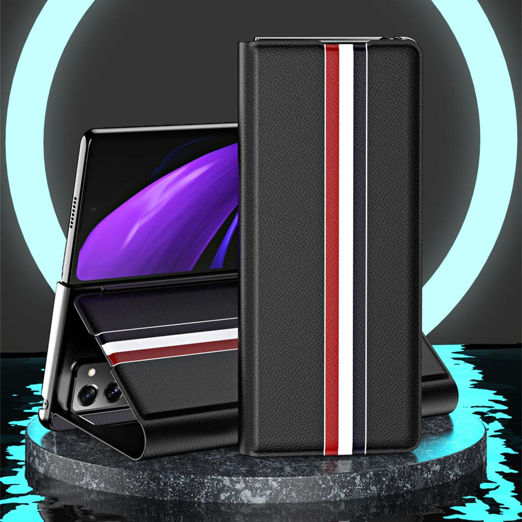 Busines Full Protection Leather Case For Samsung Galaxy Z Fold 3 4 Fold4 Fold2 5g Fold3 Fold 2 Shockproof Fashion Cover Cases