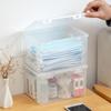 1PC Large Capacity Mask Storage Box Household Desktop Transparent Storage Box Medication And Miscellaneous Transparent Storage