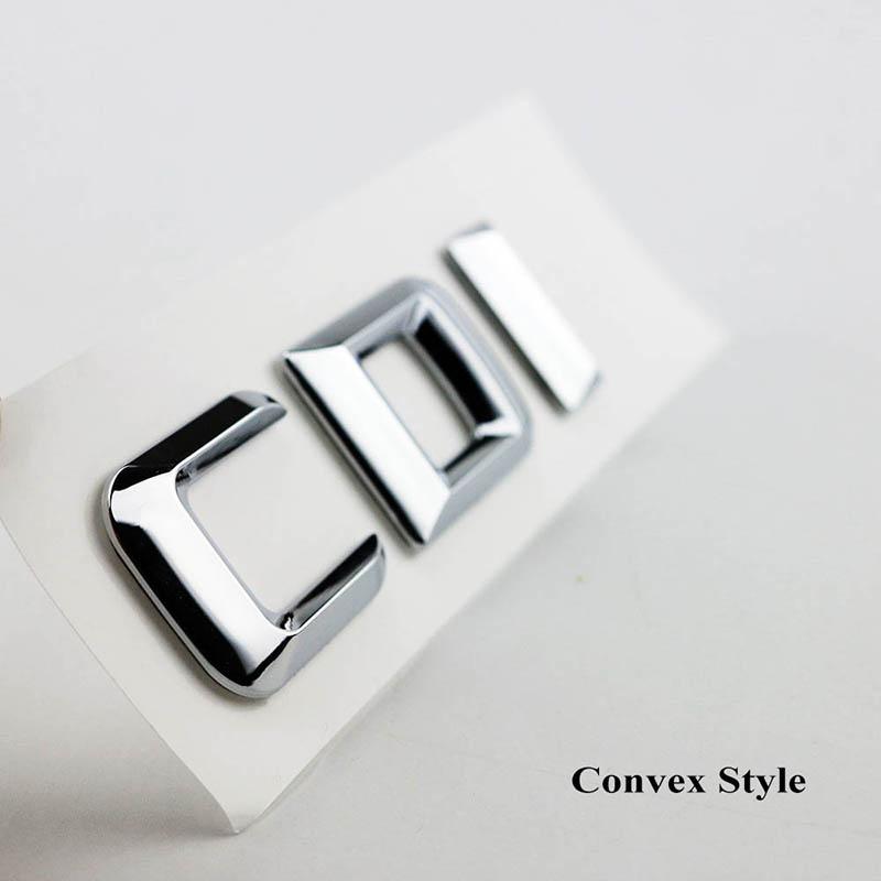 3D ABS Black CDI Logo Letters Car Trunk Badge Sticker For GL ML 320 270 W204 A B C GLK 220 CDI XDAAHG5 Emblem Accessories