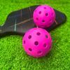 4 Pcs Durable 40 Holes Pickleball Balls High Elasticity Pickle Balls for Standard Pickleball Sport Training Practice