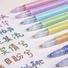 8pcs/set Colorful Double Line Pen Highlighter Fluorescent Marker Candy Color Student Multicolor Hand Note Pen For School Poster