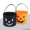 Ведро для сладостей на Хэллоуин, держатель для конфет в виде тыквы, держатель для сладостей из фетра, держатель для хранения подарков на Хэллоуин для вечеринки