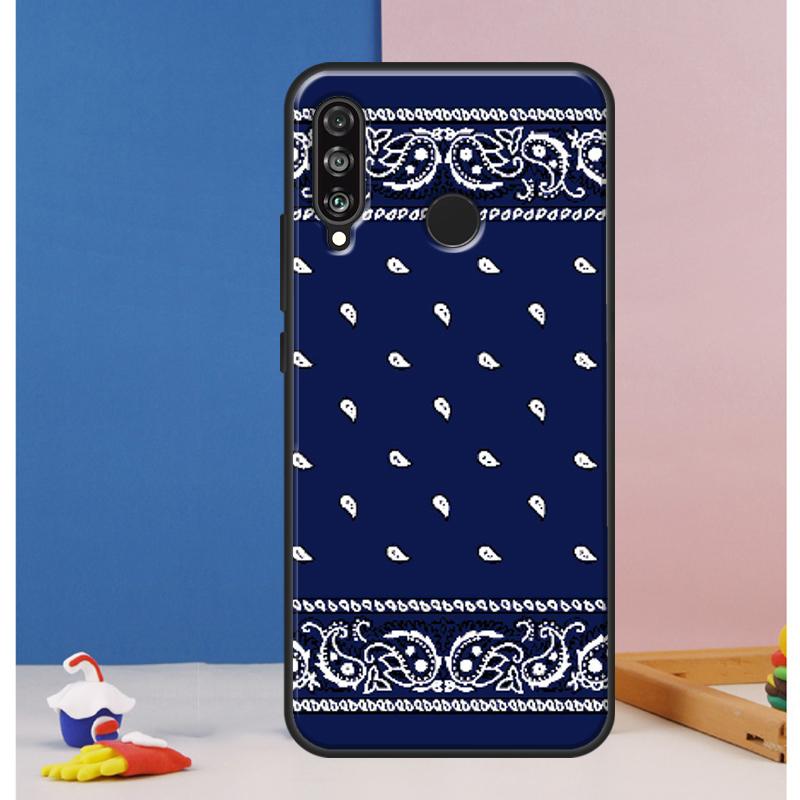 Blue Bandana Paisley Case For Huawei Nova 12s 7i 8i 11i 12i 9 10 SE Y73 Y90 Y70 Y72 Y61 Y91 P30 P40 Lite P60 Pro