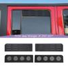 Rear Window Louver Ventilation Board Decoration Cover For Jeep Wrangler JK 2007-2017 4-Door Version Car Exterior Accessories ( Aluminium Alloy)