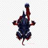 Cobalt Blue Tyranids Iron On Heat Transfer Printing Vinyl Patches Sticker for Clothes DIY Appliques Washable Patches