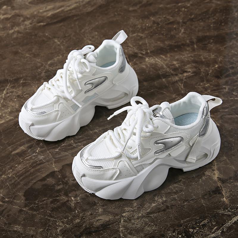 Ins корейская версия полые кроссовки папы женские 2025 лето новые дышащие и легкие студенческие повседневные спортивные туфли YB2807