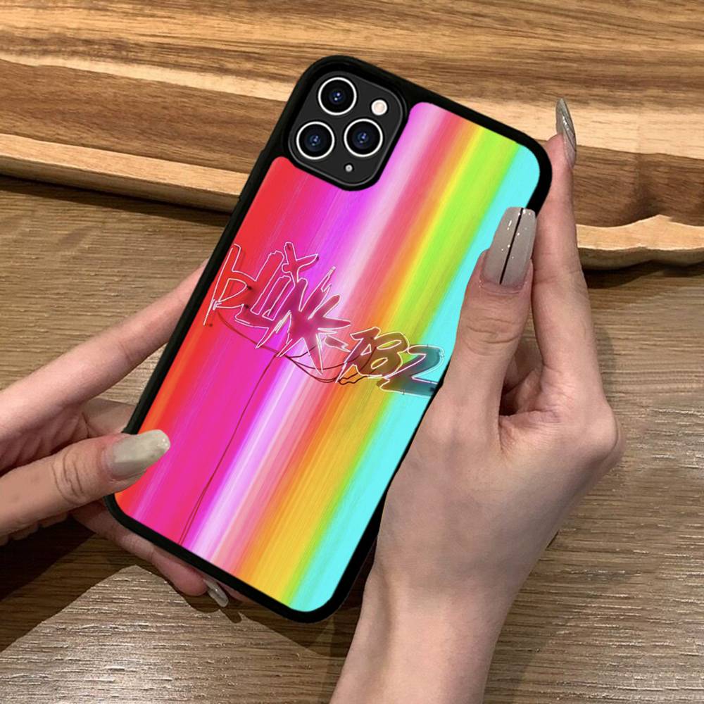 Famous Classic B-BLINKS-182 Band For IPhone 11 12 13 14 15 16 17 Pro Max Plus TPU+PC Shockproof Back Phone Cases