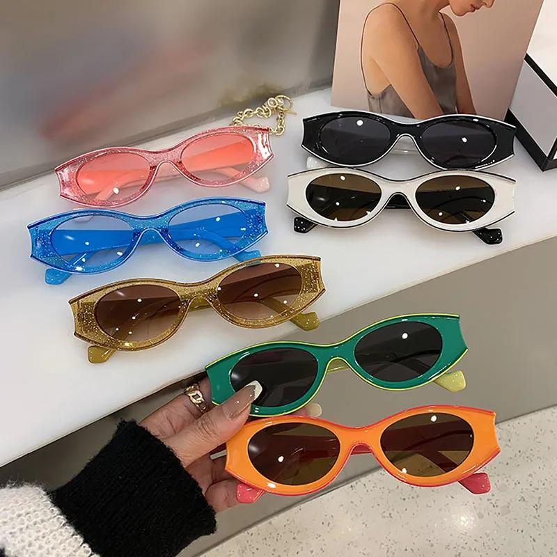 Vintage Oval Sunglasses Women Fashion UV400 Protection Summer Travel Eyewear Ladies Retro Sun Glasses Oculos De Sol