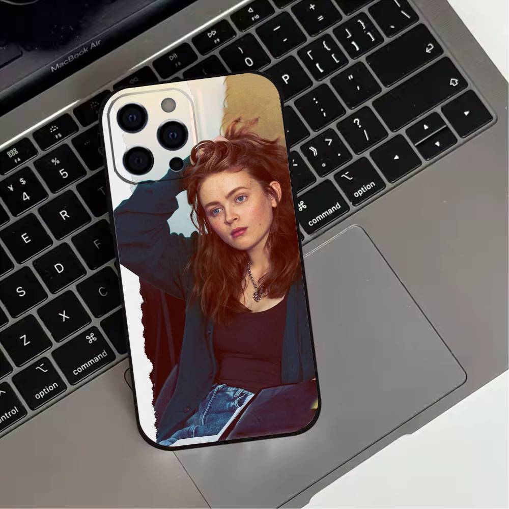 A-Актриса S-Сэди Синк Чехол для телефона для iPhone 17,16,15,14,13,12,11 Plus,Pro Max,XS,Мягкий силиконовый черный чехол