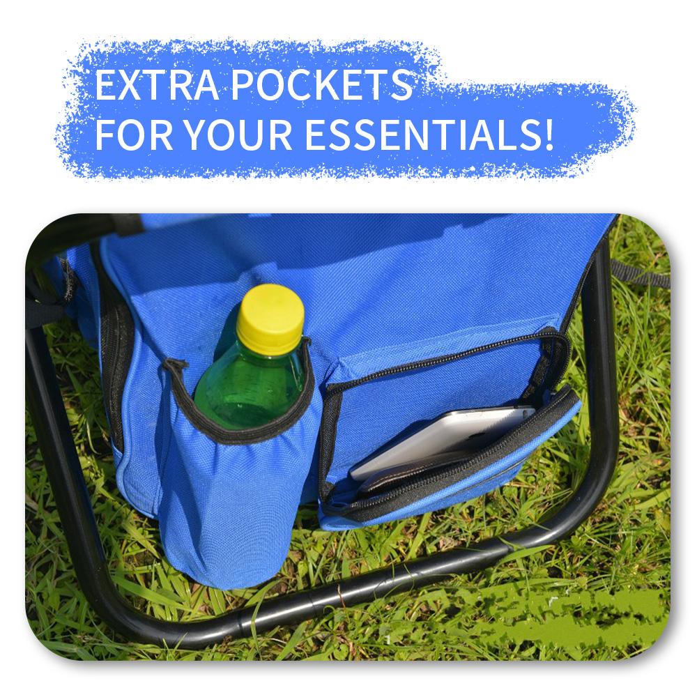 Портативный стул со льдом, охлаждающее сиденье, табурет со льдом, складной изолированный табурет для льда с двойным плечом