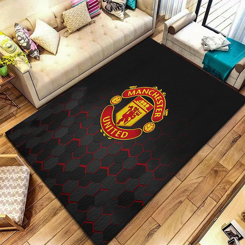Ковер Manchester United F для гостиной, спальни, дома, украшение для дивана, нескользящий коврик для детских игр